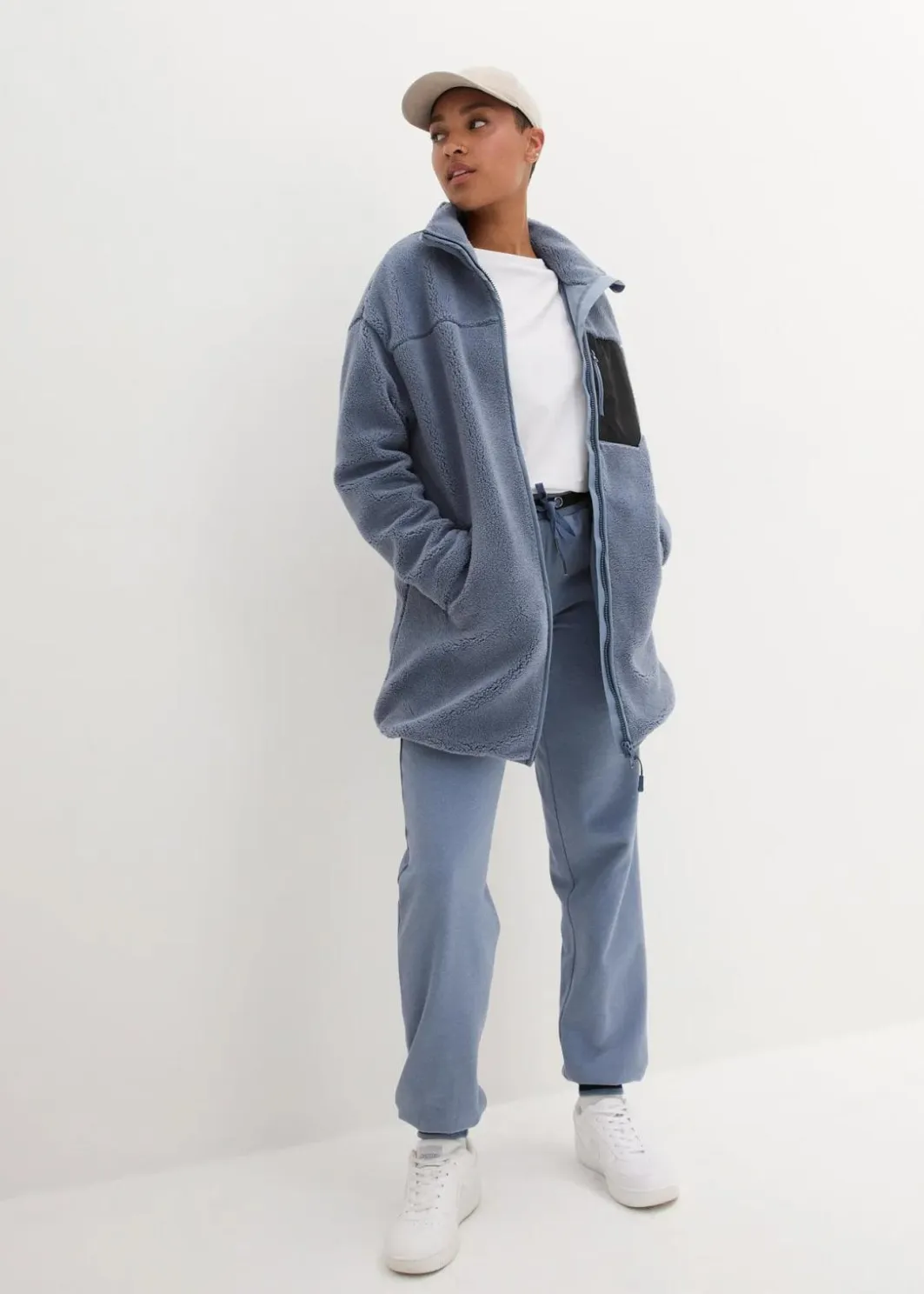 Damen bonprix Jacken & Mäntel|Sweat|Teddy-Fleece Jacke