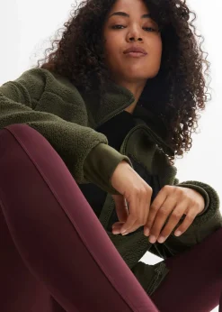 Damen bonprix Bekleidung·Blusen & Tuniken|Bekleidung·Hosen|Teddy-Fleece Jacke