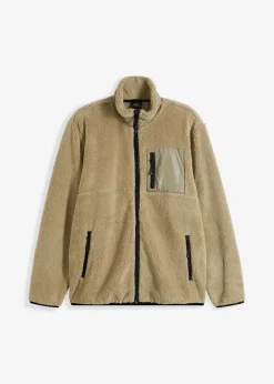 Outlet Teddy-Fleece Jacke Herren Sweat|Jacken & Mäntel