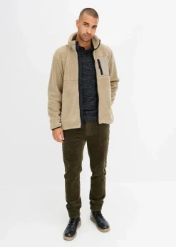 Outlet Teddy-Fleece Jacke Herren Sweat|Jacken & Mäntel