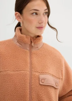 Damen bonprix Nachhaltigere Materialien|Sweat|Teddy-Fleece Jacke