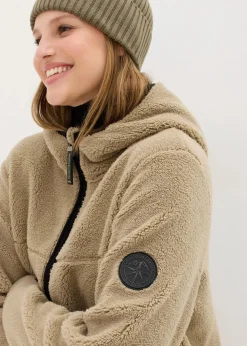 Discount Teddy-Fleece Jacke mit Kapuze Damen Jacken & Mäntel|Sweat