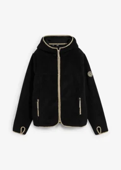 Outlet Teddy-Fleece Jacke mit Kapuze Damen Bekleidung·Blusen & Tuniken|Bekleidung·Hosen