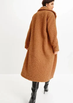 New Teddyfleece-Mantel Damen Bekleidung·Hosen|Jacken & Mäntel