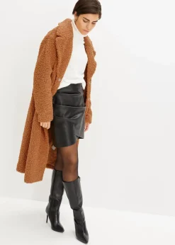 New Teddyfleece-Mantel Damen Bekleidung·Hosen|Jacken & Mäntel