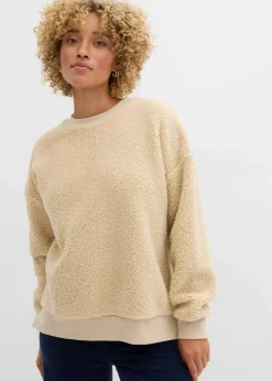 Online Teddy-Fleecepullover Damen Bekleidung·Blusen & Tuniken|Nachhaltigere Materialien
