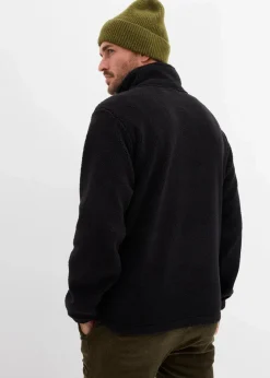 New Teddy-Fleecepullover mit praktischen Reißverschlusstaschen Herren Große Größen|Sweat
