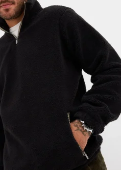 New Teddy-Fleecepullover mit praktischen Reißverschlusstaschen Herren Große Größen|Sweat