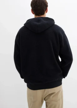 Herren bonprix Große Größen|Sportbekleidung|Teddyfleece-Sweatshirt mit Baumwollfutter, Loose Fit