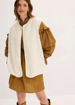 Damen bonprix Jacken & Mäntel|Sweat|Teddy-Weste