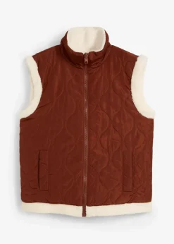 New Teddy-Weste zum Wenden Damen Jacken & Mäntel|Bekleidung·Hosen
