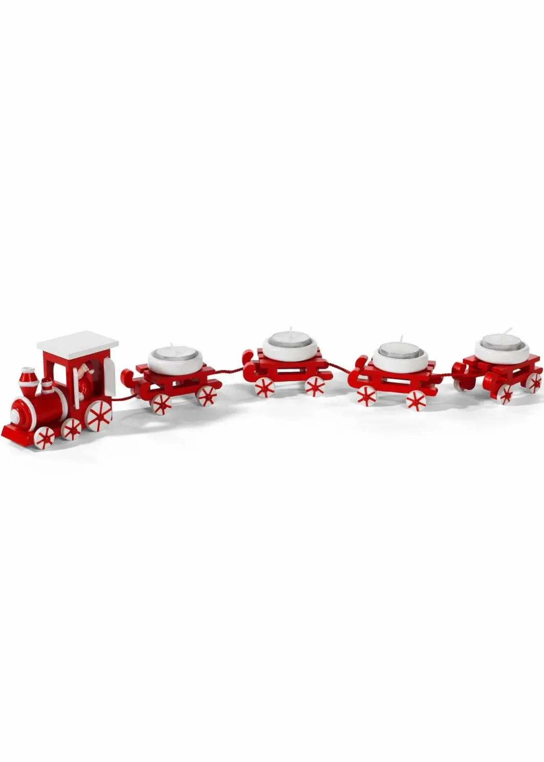 Best Teelichthalter in Weihnachtszug-Design (5-tlg.Set) Kerzenhalter|Wohnaccessoires