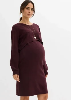 Discount 2-teiliges Umstands-Strickset aus Pullover und Rock Damen Bekleidung·Blazer|Nachhaltigere Materialien