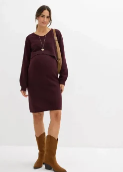 Discount 2-teiliges Umstands-Strickset aus Pullover und Rock Damen Bekleidung·Blazer|Nachhaltigere Materialien