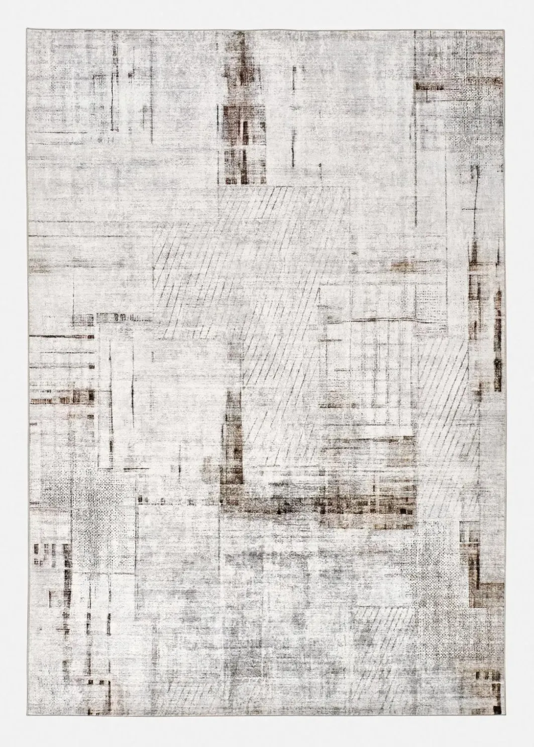 Clearance Teppich mit graphischer Musterung Veloursteppiche