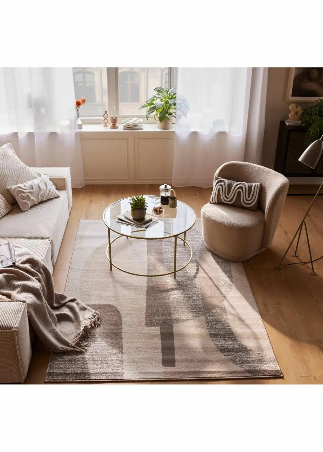 Discount Teppich mit graphischer Musterung Veloursteppiche