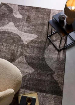 Online Teppich mit graphischer Musterung Veloursteppiche