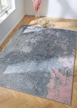 Discount Teppich mit marmorierter Musterung Veloursteppiche