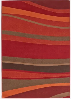 bonprix Veloursteppiche|Teppich mit Wellenmusterung