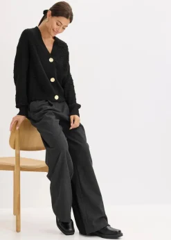 New Texturierte Strickjacke Damen Bekleidung·Umstandsmode|Pullover & Strickjacken