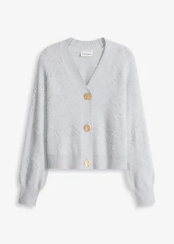 Damen bonprix Bekleidung·Umstandsmode|Pullover & Strickjacken|Texturierte Strickjacke