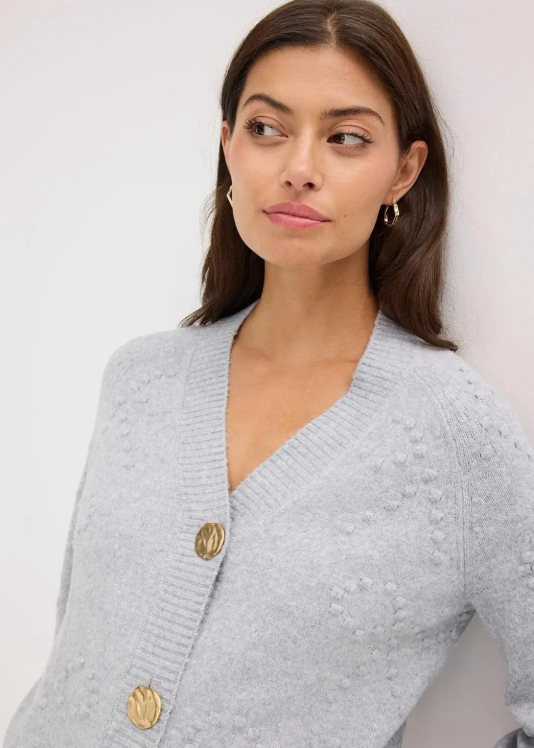 Damen bonprix Bekleidung·Umstandsmode|Pullover & Strickjacken|Texturierte Strickjacke