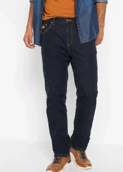 Hot Thermo Classic Fit Stretch-Jeans mit wärmendem Fleecefutter Herren Große Größen|Outdoorbekleidung