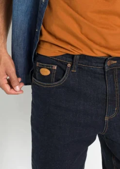 Hot Thermo Classic Fit Stretch-Jeans mit wärmendem Fleecefutter Herren Große Größen|Outdoorbekleidung