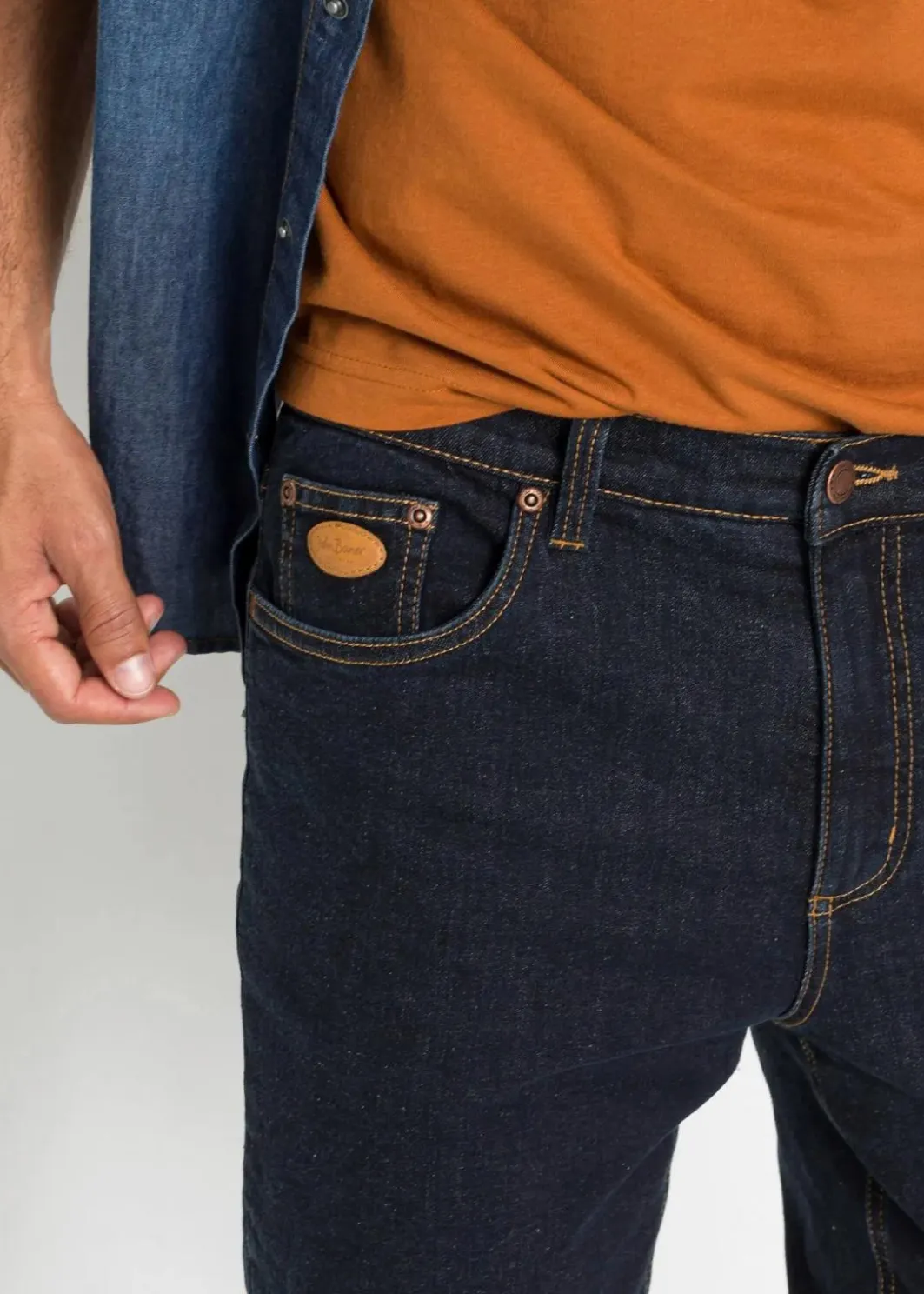 Hot Thermo Classic Fit Stretch-Jeans mit wärmendem Fleecefutter Herren Große Größen|Outdoorbekleidung