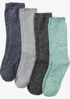 Discount Thermo Frottee Socken mit Bio-Baumwolle (4er Pack) Damen Socken|Socken