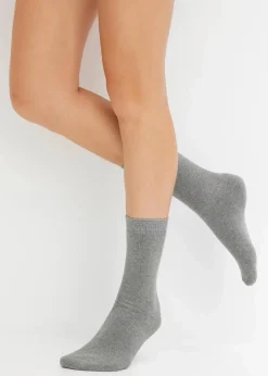Sale Thermo Frottee Socken mit Bio-Baumwolle (4er Pack) Damen Nachhaltigere Materialien|Thermounterwäsche