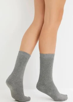 Sale Thermo Frottee Socken mit Bio-Baumwolle (4er Pack) Damen Nachhaltigere Materialien|Thermounterwäsche