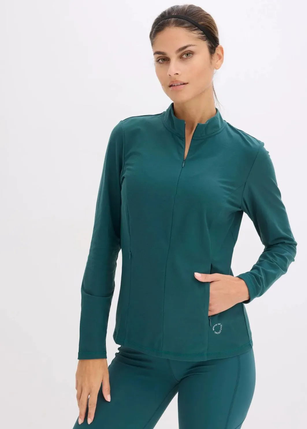 Sale Thermo Funktionsjacke mit halben Reißverschluss, schnelltrocknend Damen Jacken & Mäntel|Sportbekleidung