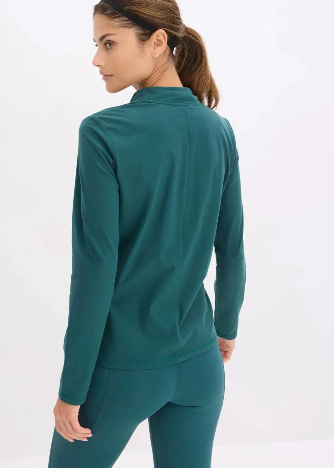 Sale Thermo Funktionsjacke mit halben Reißverschluss, schnelltrocknend Damen Jacken & Mäntel|Sportbekleidung