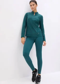 Sale Thermo Funktionsjacke mit halben Reißverschluss, schnelltrocknend Damen Jacken & Mäntel|Sportbekleidung