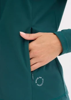 Sale Thermo Funktionsjacke mit halben Reißverschluss, schnelltrocknend Damen Jacken & Mäntel|Sportbekleidung
