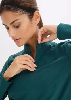 Sale Thermo Funktionsjacke mit halben Reißverschluss, schnelltrocknend Damen Jacken & Mäntel|Sportbekleidung