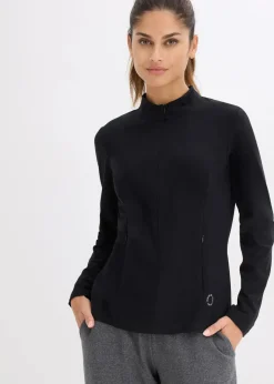 Damen bonprix Bekleidung·Sweat|Nachhaltigere Materialien|Thermo Funktionsjacke mit halben Reißverschluss, schnelltrocknend