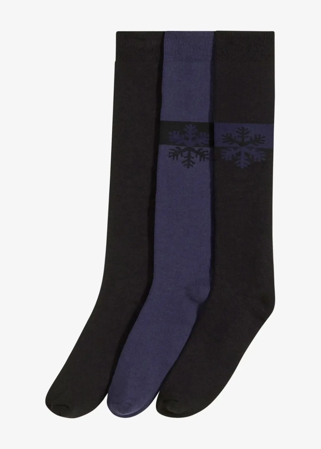 Thermo Kniestrümpfe mit weichem Innenfrottee mit Bio-Baumwolle (3er Pack) Damen Nachhaltigere Materialien|Socken & Strumpfhosen