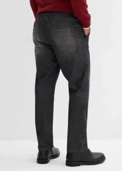 Online Thermo Regular Fit Schlupf-Jeans mit Flanellfutter, Straight Herren Jeans|Thermobekleidung