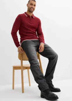 Online Thermo Regular Fit Schlupf-Jeans mit Flanellfutter, Straight Herren Jeans|Thermobekleidung