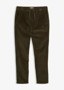 Discount Thermo Regular Fit Schlupf-Cordhose mit Flanellfutter, Straight Herren Hosen|Thermobekleidung