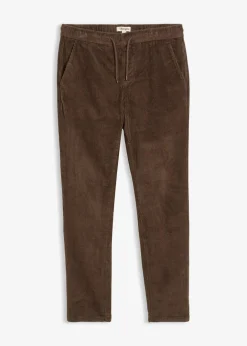 Clearance Thermo Regular Fit Schlupf-Cordhose mit Flanellfutter, Straight Herren Große Größen|Thermobekleidung