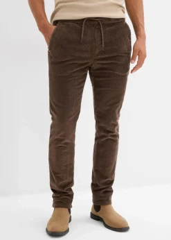 Clearance Thermo Regular Fit Schlupf-Cordhose mit Flanellfutter, Straight Herren Große Größen|Thermobekleidung