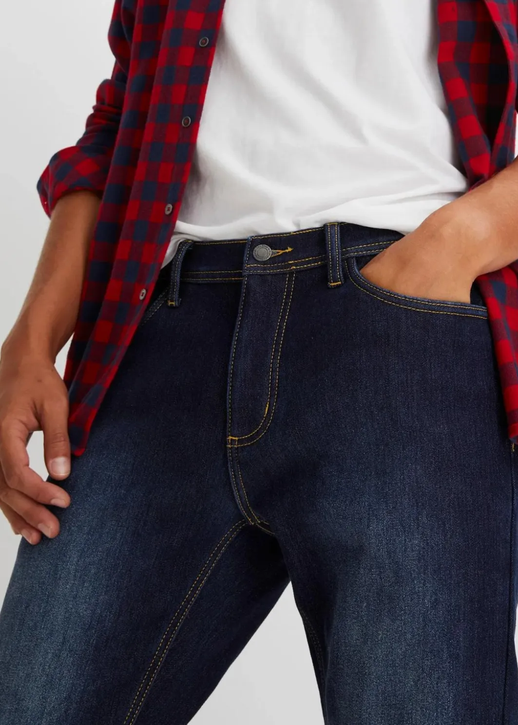 Outlet Thermo Regular Fit Stretch-Jeans mit wärmender Innenseite, Straight Herren Große Größen|Outdoorbekleidung