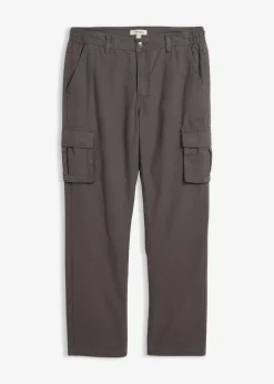 Thermo Relaxed Fit Cargohose mit Flanellfutter und Komfortbund, Straight Herren Hosen|Thermobekleidung