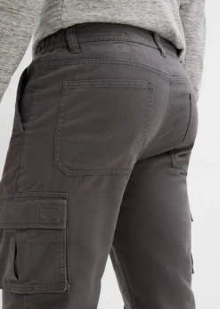 Thermo Relaxed Fit Cargohose mit Flanellfutter und Komfortbund, Straight Herren Hosen|Thermobekleidung