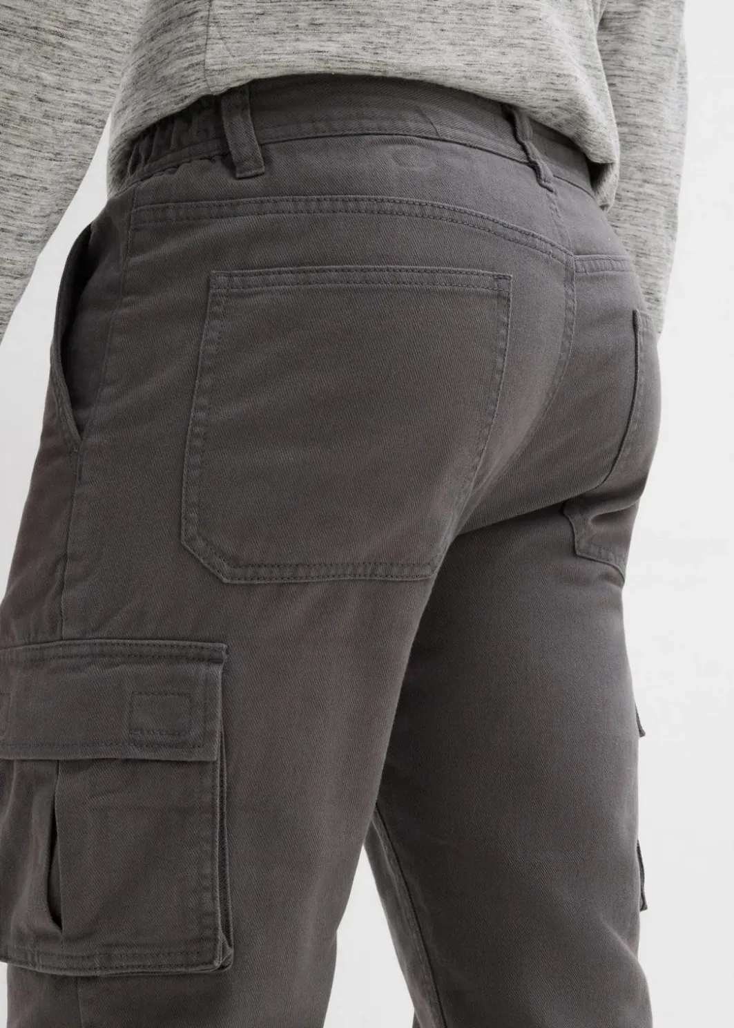 Thermo Relaxed Fit Cargohose mit Flanellfutter und Komfortbund, Straight Herren Hosen|Thermobekleidung