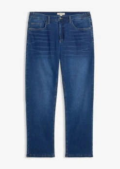 Clearance Thermo Relaxed Fit Stretch-Jeans mit Komfortbund, Straight Herren Jeans|Thermobekleidung