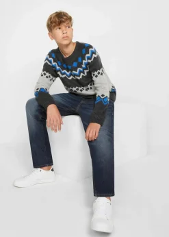 Best Thermo Slim-Fit-Jeans mit Fleecefutter, Straight Kinder Jungen 9-16 Jahre·Bademode|Jungen 9-16 Jahre·Jacken & Outdoor